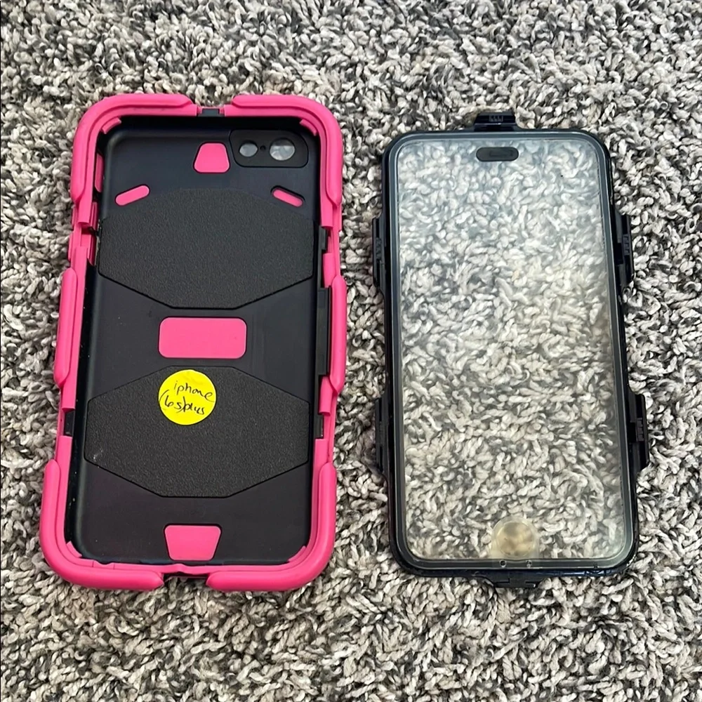Griffin Survivor case for iPhone 6s Plus, Pink and Black phone case SEE FLAWS